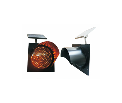 Hw-Yellow flashing traffic light